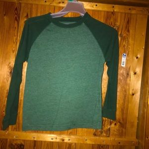 Green & hunter green long sleeved shirt size small